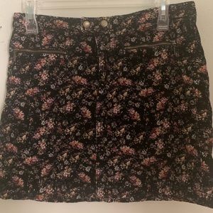 dark floral skirt